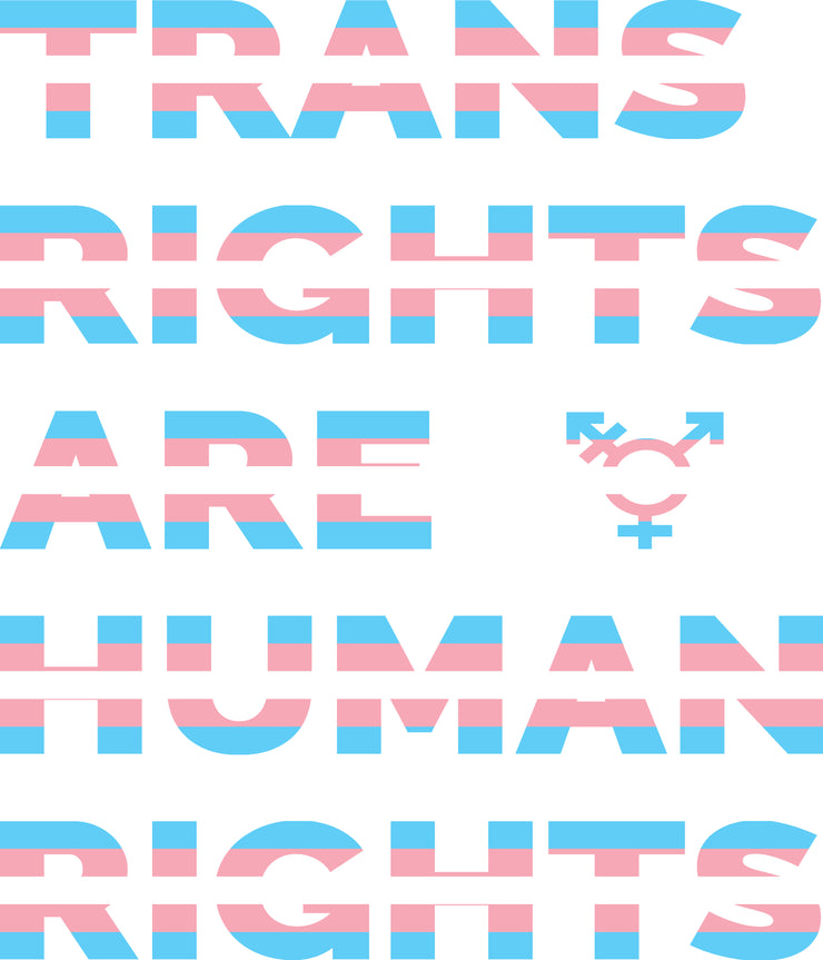 "Trans Rights Are Human Rights" Unisex Sponge Fleece Hoodie