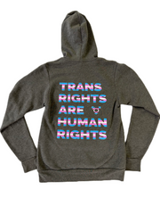 "Trans Rights Are Human Rights" Unisex Sponge Fleece Hoodie