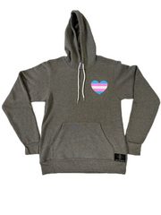 "Trans Rights Are Human Rights" Unisex Sponge Fleece Hoodie