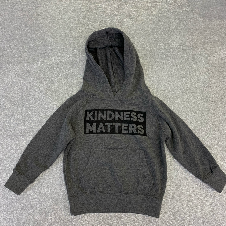 "KINDNESS MATTERS"  Toddler Special Blend Raglan Hooded Sweatshirt