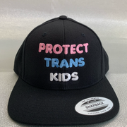 "Protect Trans Kids" Flatbill Snapback Cap