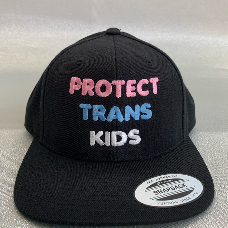 "Protect Trans Kids" Flatbill Snapback Cap