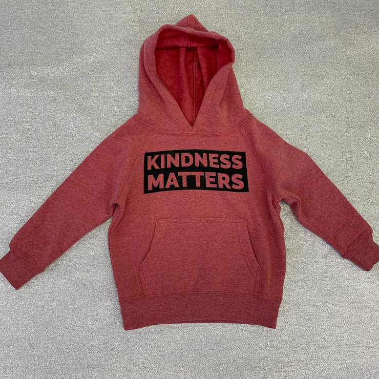 "KINDNESS MATTERS" Youth Special Blend Raglan Hooded Sweatshirt